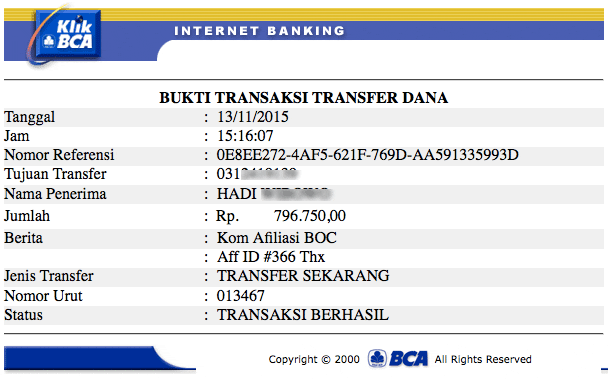 Komisi Afiliasi Mitra Web Hosting